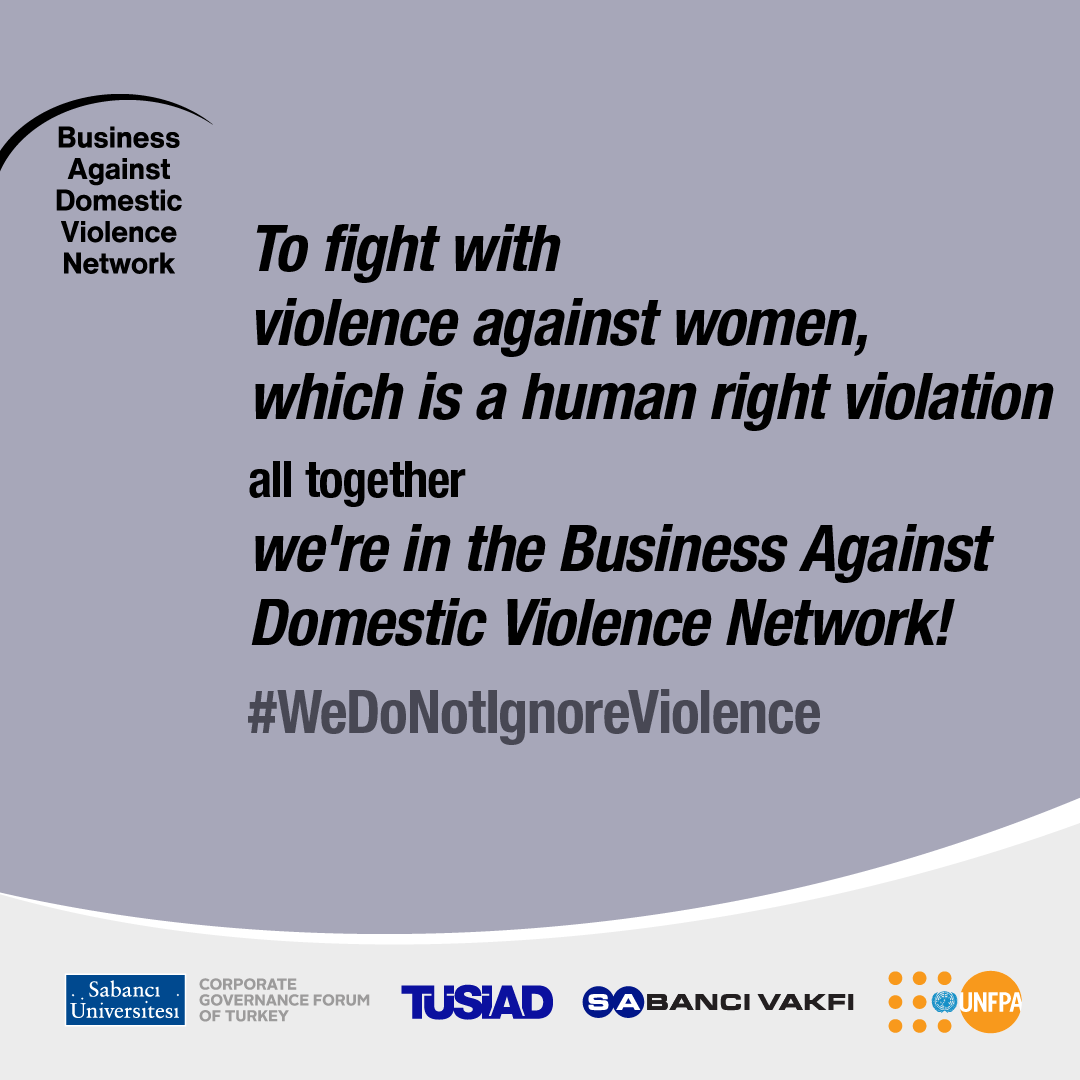 unfpaturkiye's tweet photo. Gender-based violence is not only a domestic problem but also a workplace issue.
Nearly 100 prominent companies of Türkiye have come together at #BADVNetwork and they say #WeDontIgnoreViolence by supporting their employees w/ institutional mechanisms to fight domestic violence. https://t.co/gGSpZ2FjHr