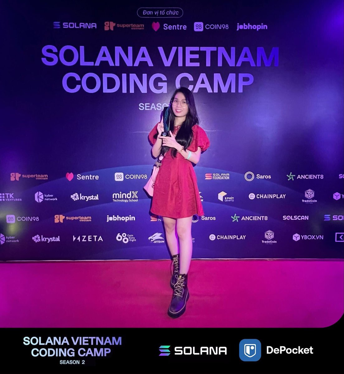 DePocketFinance's tweet photo. (1/4) ๐ฅ#DePocket Wins 1st Prize with #Solana
*A big thanks to @solana , @Saros_Finance , @Ancient8_gg , @Coin98Insights , @SentreProtocol , @JobHopin , @Superteam , @solscanofficial , @KyberNetwork , MindX for creating such a fantastic program. https://t.co/iSgfV5lwnY