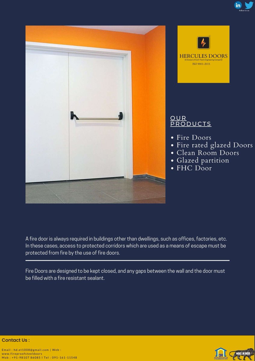 Hercules_Doors's tweet photo. Fire doors and frame labels contain a wealth of information, including the manufacturer, and the length of time the component is designed to resist fire. #herculesdoors #exchthermengineering #fireproofsteeldoors #firesafety #fireresistence #firedoors #fireprotection #safety https://t.co/OZFiRSZyqi
