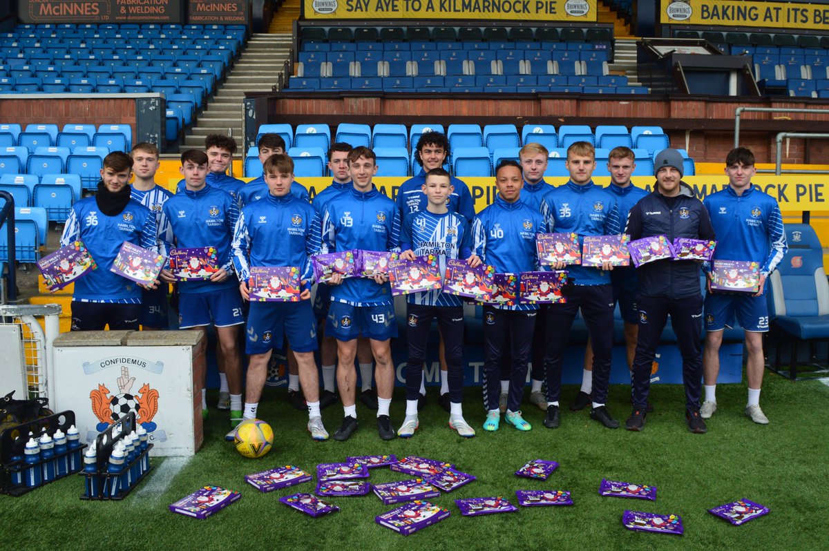 💙 Since November, <a href="/KFCYouthAcademy/">Kilmarnock FC Youth Academy</a> players have been collecting selection boxes to gift to those who may otherwise go without this year.

These will arrive on the doorsteps of over 40 young people and families in time for Christmas.🎄📦