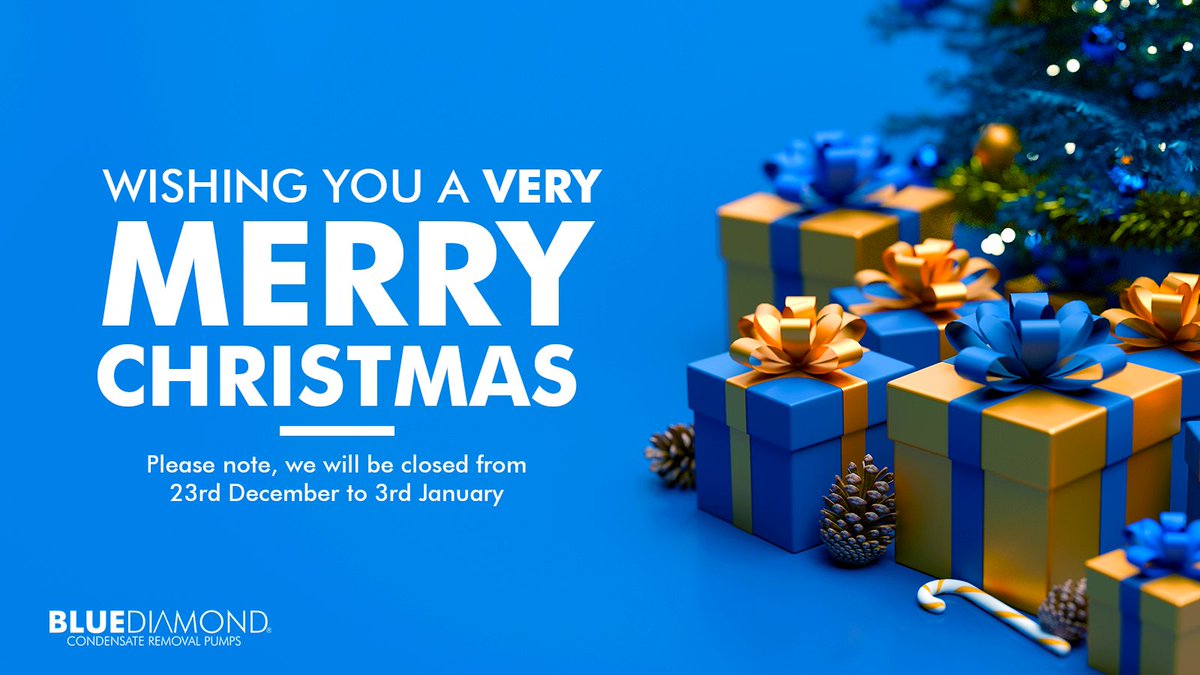 BlueDiamondPump's tweet photo. Wishing a Merry Christmas and a prosperous New Year from our team to yours. Thank you for all your business with us! 🎄🎅🎁

#merrychristmas #christmas #happynewyear #pumps #condensate #hvac #microblue #miniblue #maxiblue #megablue #arctikblue #thankyou #bluediamond https://t.co/GJLmMbSETp