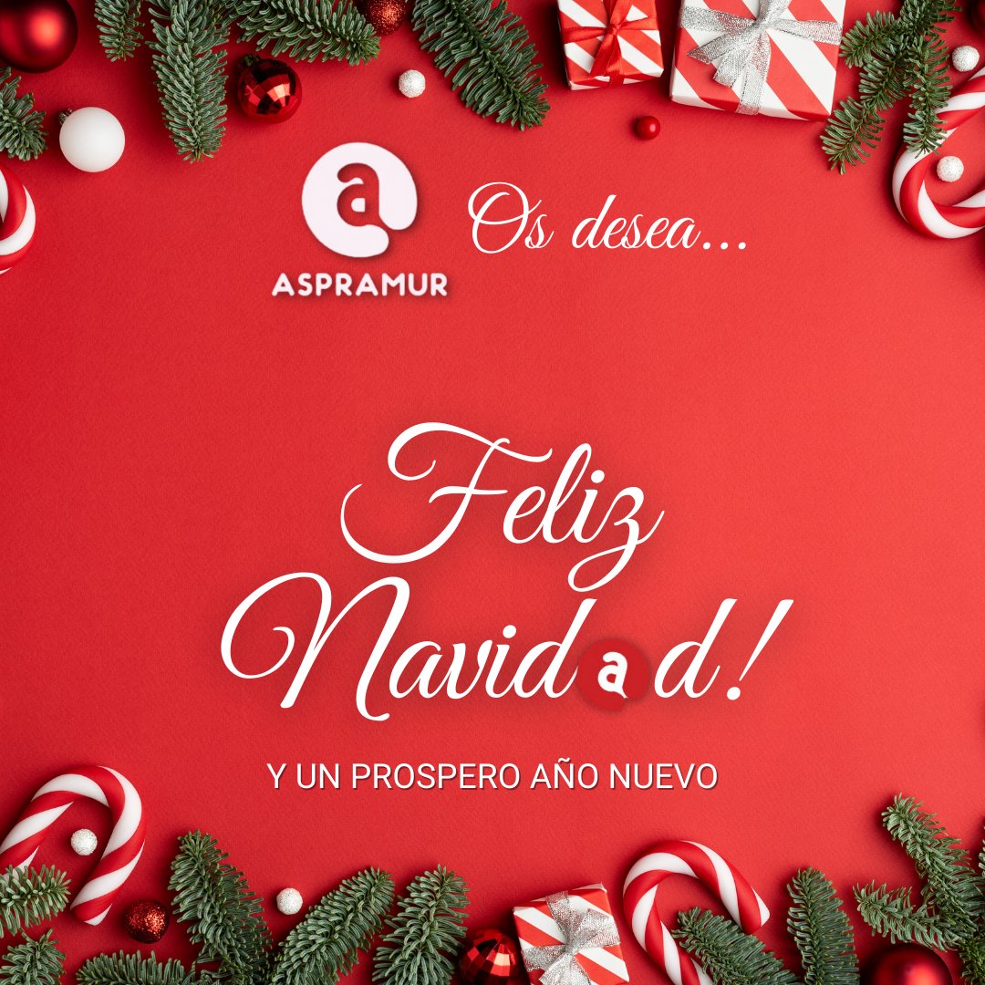 ASPRAMUR_RM's tweet photo. A todos nuestros asociados, desearos mucha felicidad, amor y que reine la armonía y la paz con todos vuestros seres queridos. ¡Feliz Navidad! https://t.co/va0z40qUXc