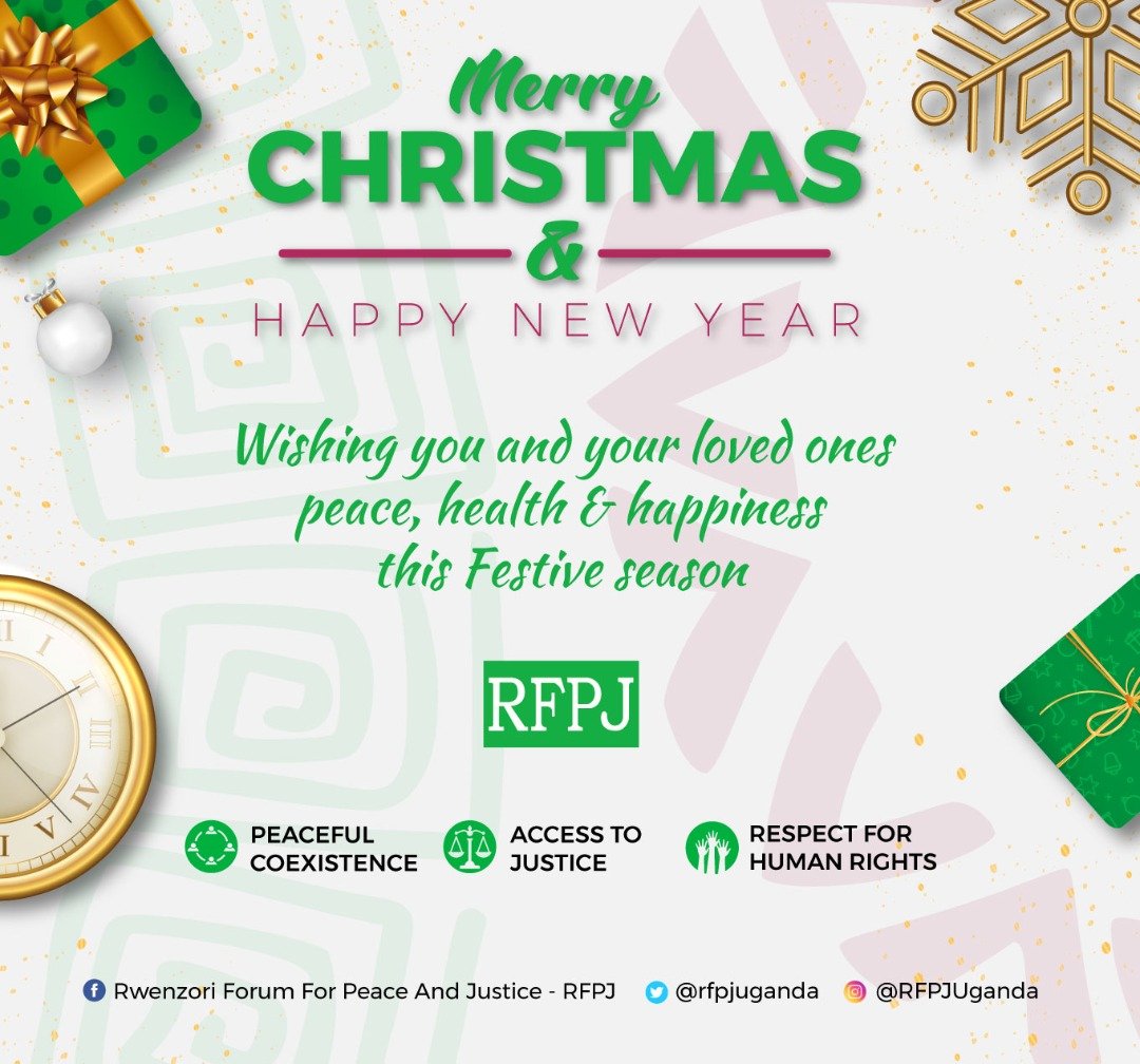 rfpjuganda's tweet photo. Merry Christmas from the bigger RFPJ Family. Let's keep peace and preach love throughout the festive season. Remember, festives come and go, but we the people must live, work and prosper together. Merry Christmas 2022 and a prosperous 2023 https://t.co/jbukwGK7oX
