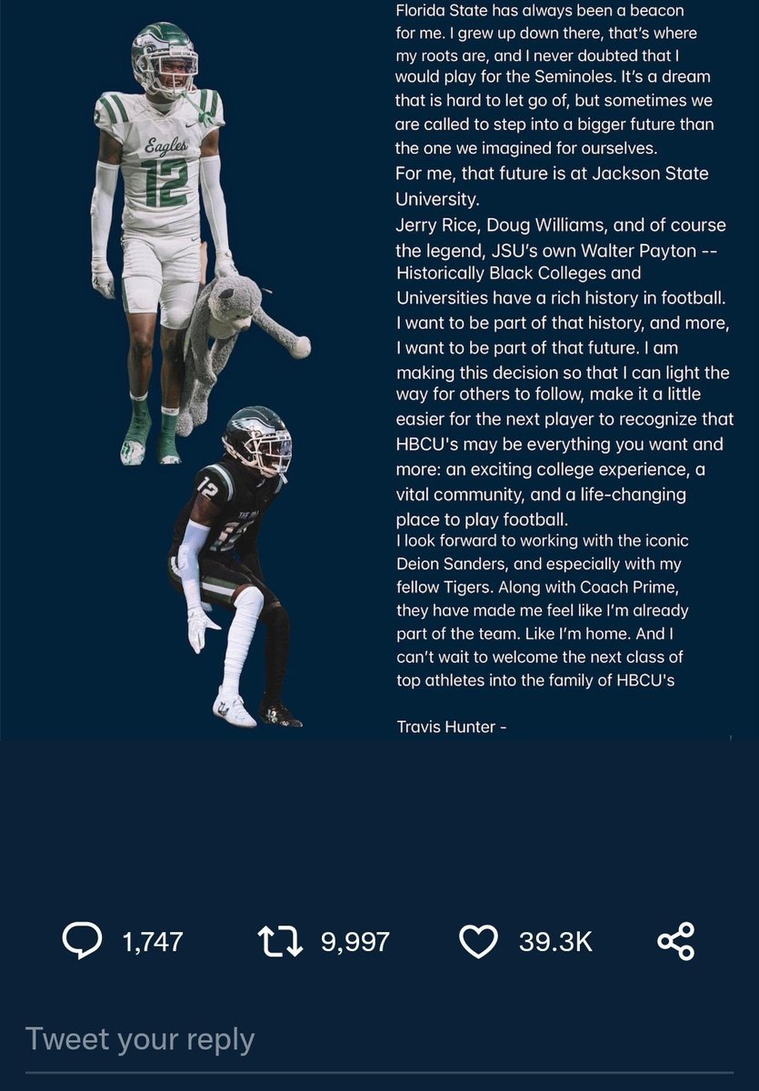 CalebBarrs91's tweet photo. @TravisHunterJr 🤡🤡🤡 https://t.co/A4qbqIUqiV