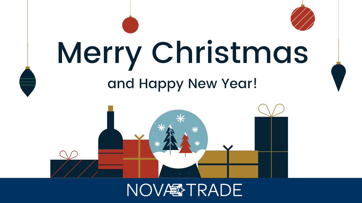NovaTrade_'s tweet photo. Dear friends!

🌲 Merry Christmas and very Happy New Year! 🌲

Nova Trade team wishes you a great holiday season and a fabulous year ahead! Let's develop more business together in 2023!

#merrychristmas #happynewyear #2023goals https://t.co/05wCgkKMVt