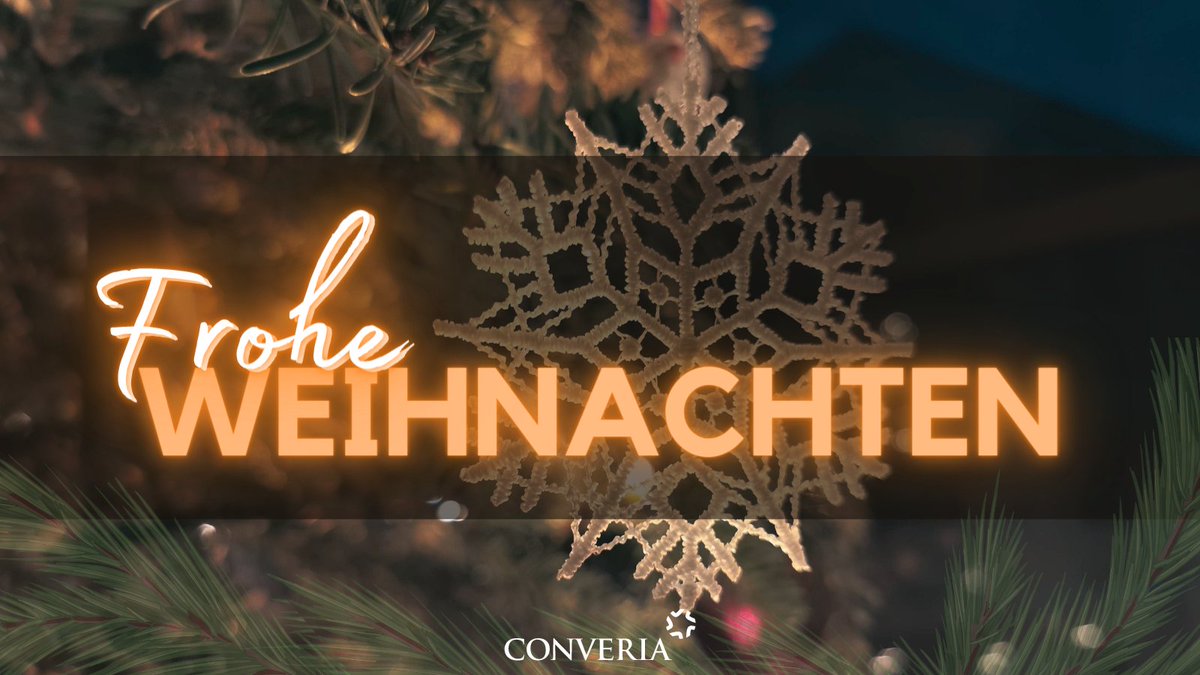 Das Converia-Team wünscht frohe Feiertage. Kommen Sie gut ins neue Jahr!

Nach unserer kleinen Weihnachtspause sind wir ab 2.1. wieder für Sie und Ihre Konferenzen am Start.