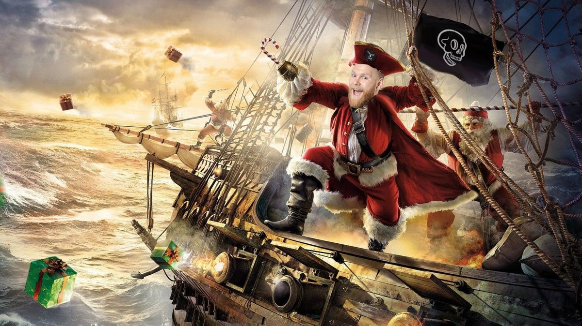 YO HO HO AND A BOTTLE OF RUM. HAPPY CHRISTMAS FROM US AT PICAROONS. HOPE IT'S A RESTFUL AND GLORIOUS ONE 🎅👼🏴🎶🎁🕯️☠️❄️🌟☃️🎄