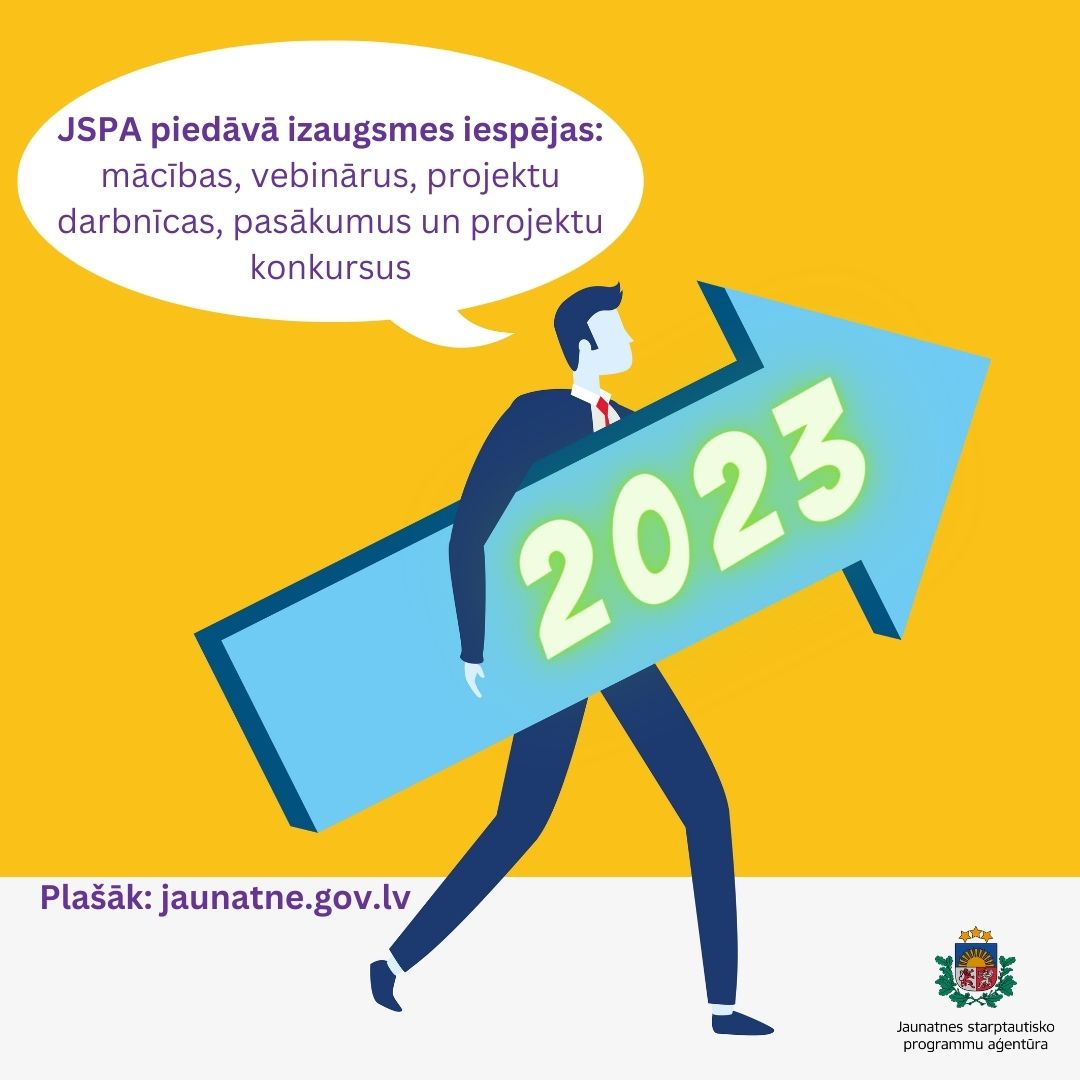 🚀 2023. gada pirmajos mēnešos piedāvājam daudzveidīgas izaugsmes iespējas: mācības, pasākumus, vebinārus, projektu darbnīcas un ES programmu projektu konkursus.
📍📆 Aicinām iepazīties ar aktivitātēm un ieplānot to datumus savos kalendāros.
ℹ✅ Vairāk - bit.ly/3FFUfS0.