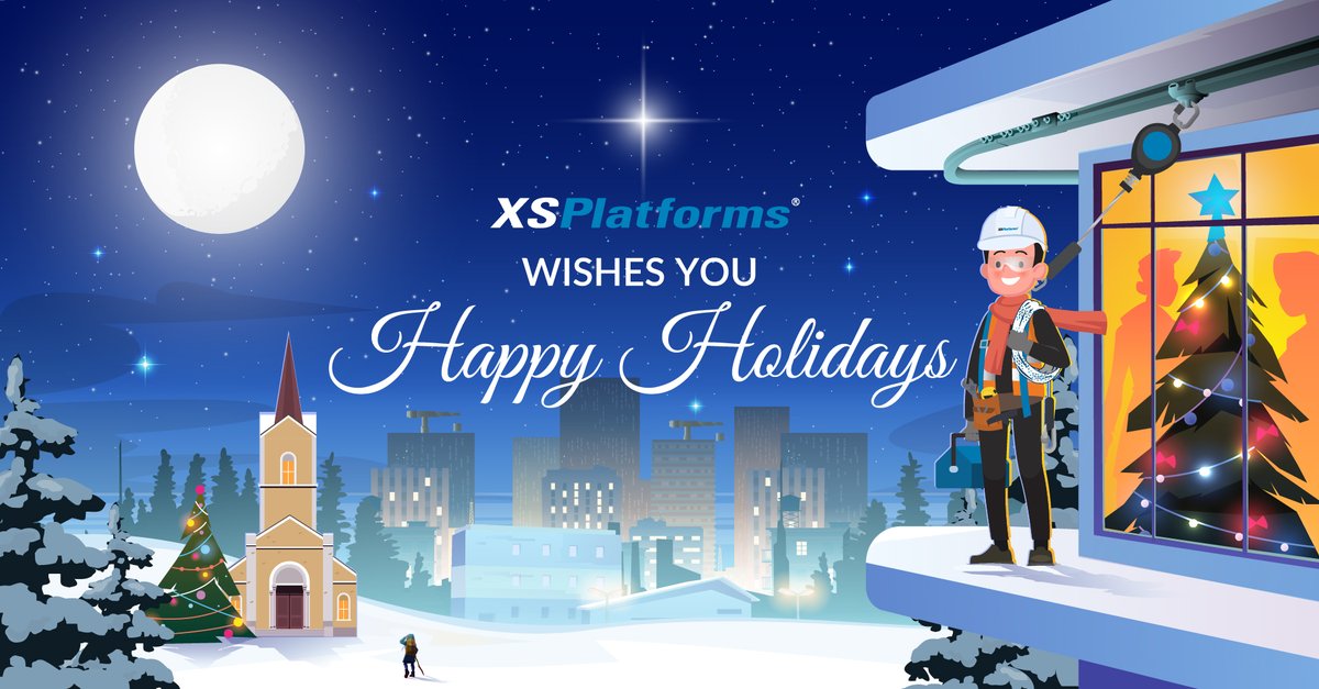 XSPlatforms's tweet photo. XSPlatforms wished you happy holidays!

#happyholidays #fallprotection #workatheight #roofers https://t.co/8BkWQCUZts