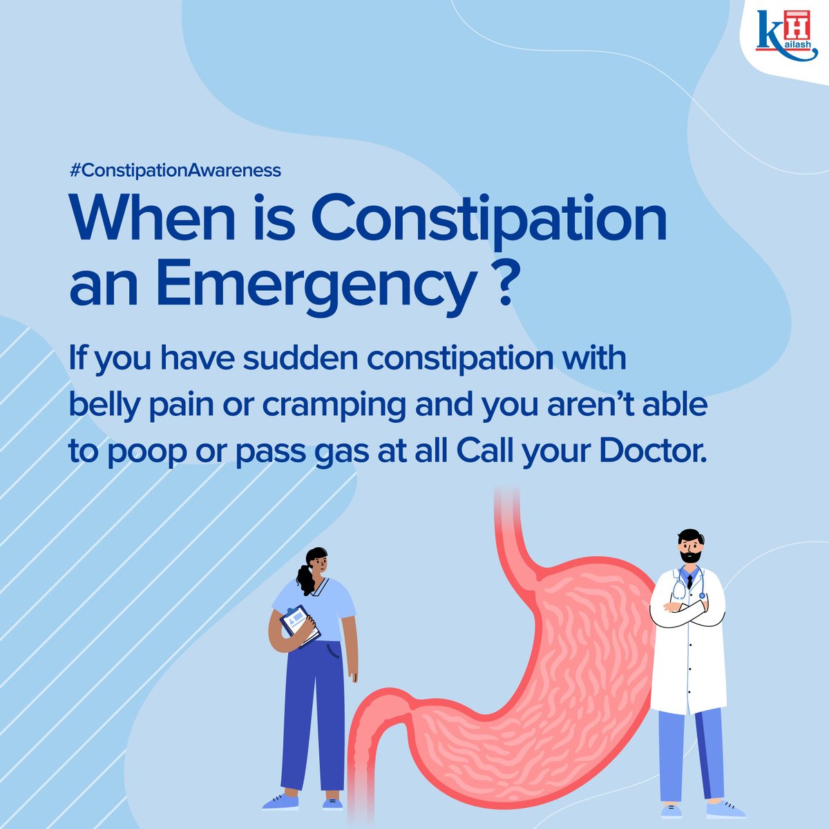 KailashHealth's tweet photo. Constipation means that a person has three or fewer bowel movements in a week. It rarely causes any complications or long-term health problems, yet timely treatment is important.
Consult our Gastroenterologists: https://t.co/9hpH3RVbpf
#KHCares #constipation #stomach #digestion https://t.co/tOdbBgUwz0