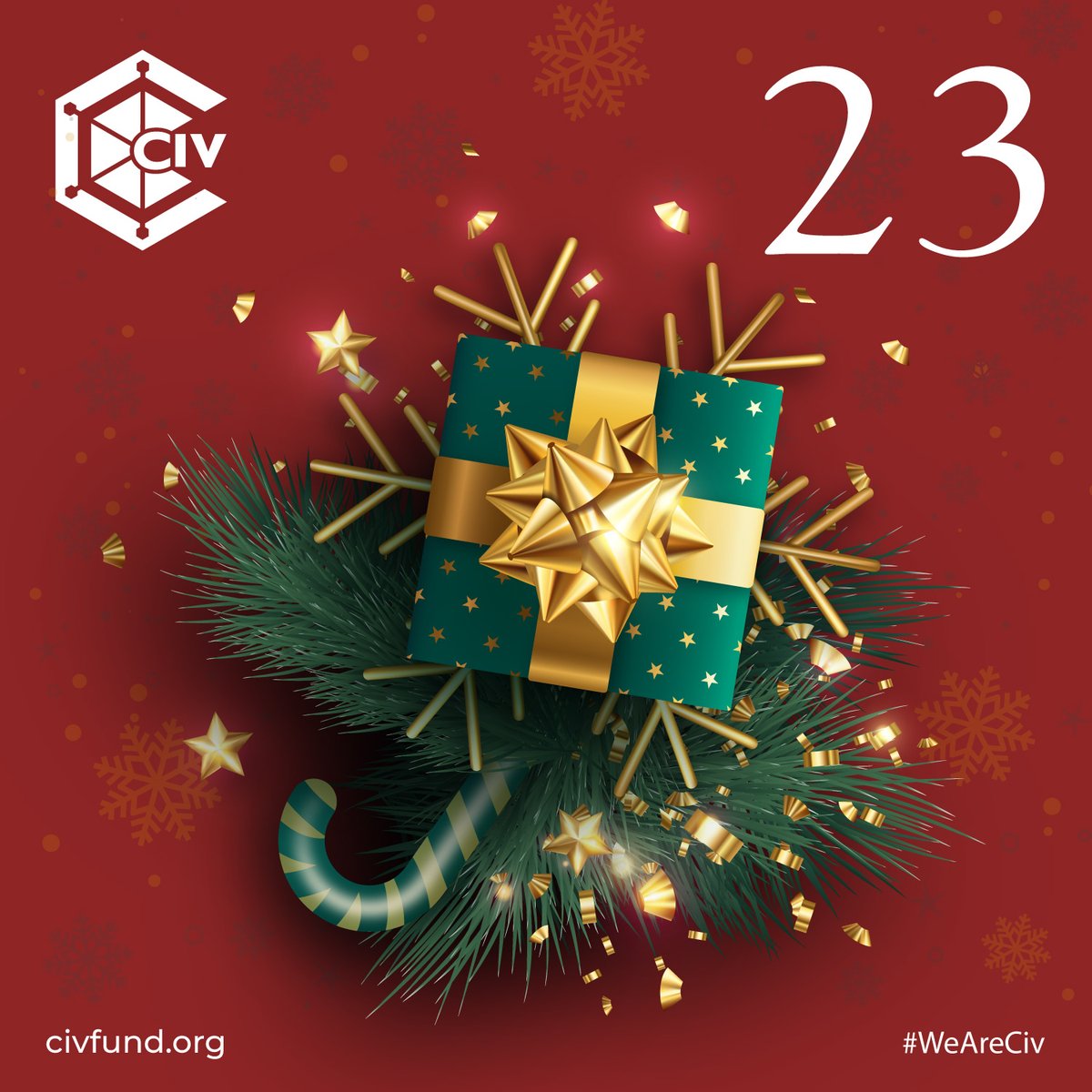Good morning space! #DeFi Advent season, Day2⃣3⃣ 
What would you like to receive for #Christmas this year?? By now we are there 🎁💫🎅🎄
 
$CIV #CivFund #0NE #CivFarm #CivTrade #blockchain