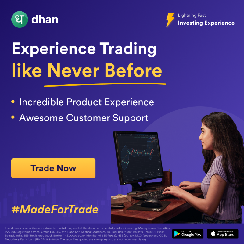 DhanHQ's tweet photo. Dhan is #MadeForTrade with awesome features like MTF, TradingView Charts, Advanced Option Chain, &amp; much more!