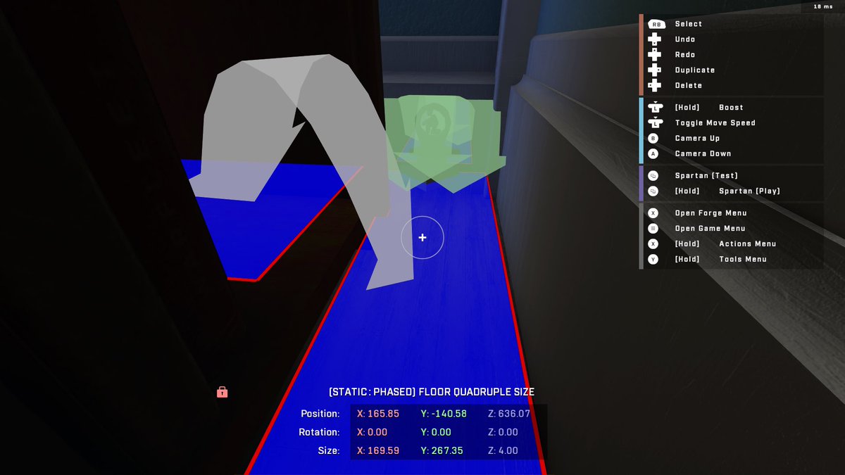 spaceartnoob's tweet image. Thanks to @MichaelSchorr for the tip, I was able to fix a lot more than just the banister and window sill. My bots will now actually crouch in my rat holes. #HaloInfiniteForge #navmesh