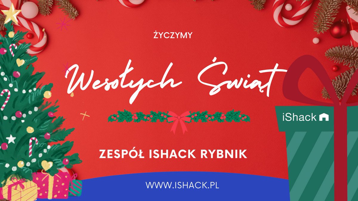 🎅 Z okazji Świąt Bożego Narodzenia życzymy wszelkiej pomyślności, pogody ducha na codzień, radosnych chwil spędzonych w rodzinnym gronie, wymarzonych 🎁 prezentów pod 🎄 choinką oraz spełnienia najskrytszych marzeń i samych sukcesów w nadchodzącym Nowym Roku.
#ishack #smarthome