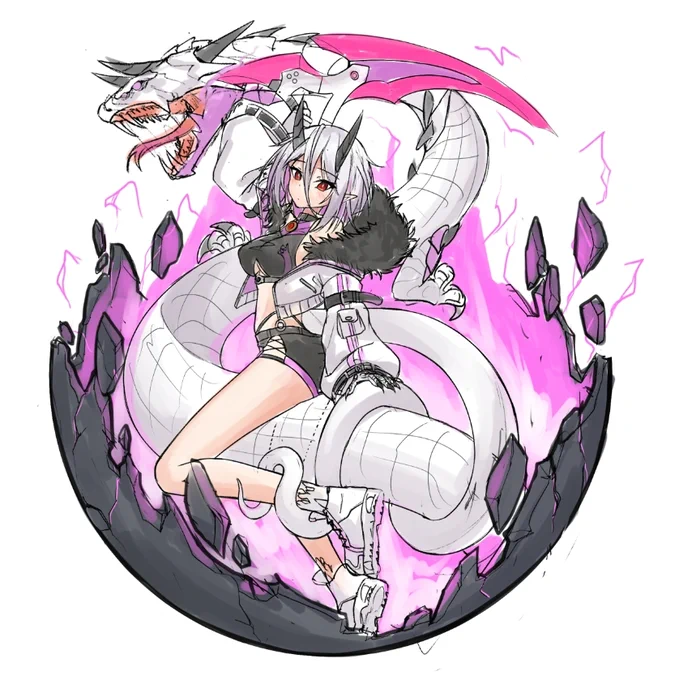 ミカの立ち絵スケッチ#オリジナル 
