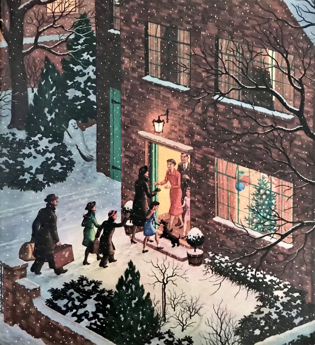 Ladybird Artists Advent Calendar, window 23. 
‘Visits’
#RonaldLampitt (1951)