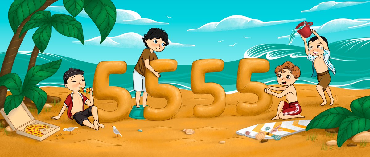 sui_g00dies's tweet photo. Wow wow, we are happy to see new g00dies 🍭 

🎉And so, we are already 5555, which means that we will grow even more 

 Thanks a lot to our great community,
 you are the best g00dies for us❤️‍🔥

 We keep moving on!) 

#Sui   #SuiEcosystem #Suinami #SuiNFTs https://t.co/cbtVVgHwF8
