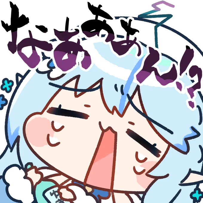 なぁああん!?ラミィちゃん(LINEスタンプ風)#LamyArt 