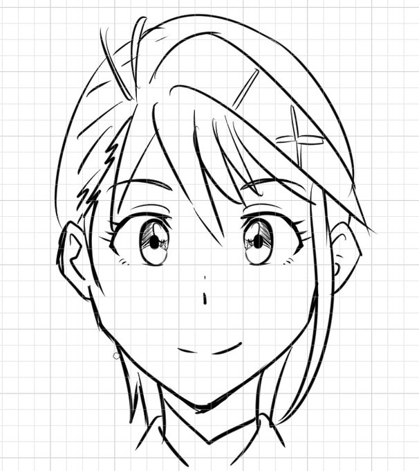 アタリを描いてそのうえで描いたのに全然バランス悪いし自分のこれまで通りの絵柄になるし描かなきゃよかった 