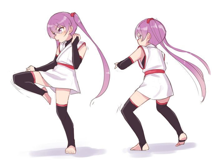 退魔師ちゃんでポーズ練習4 