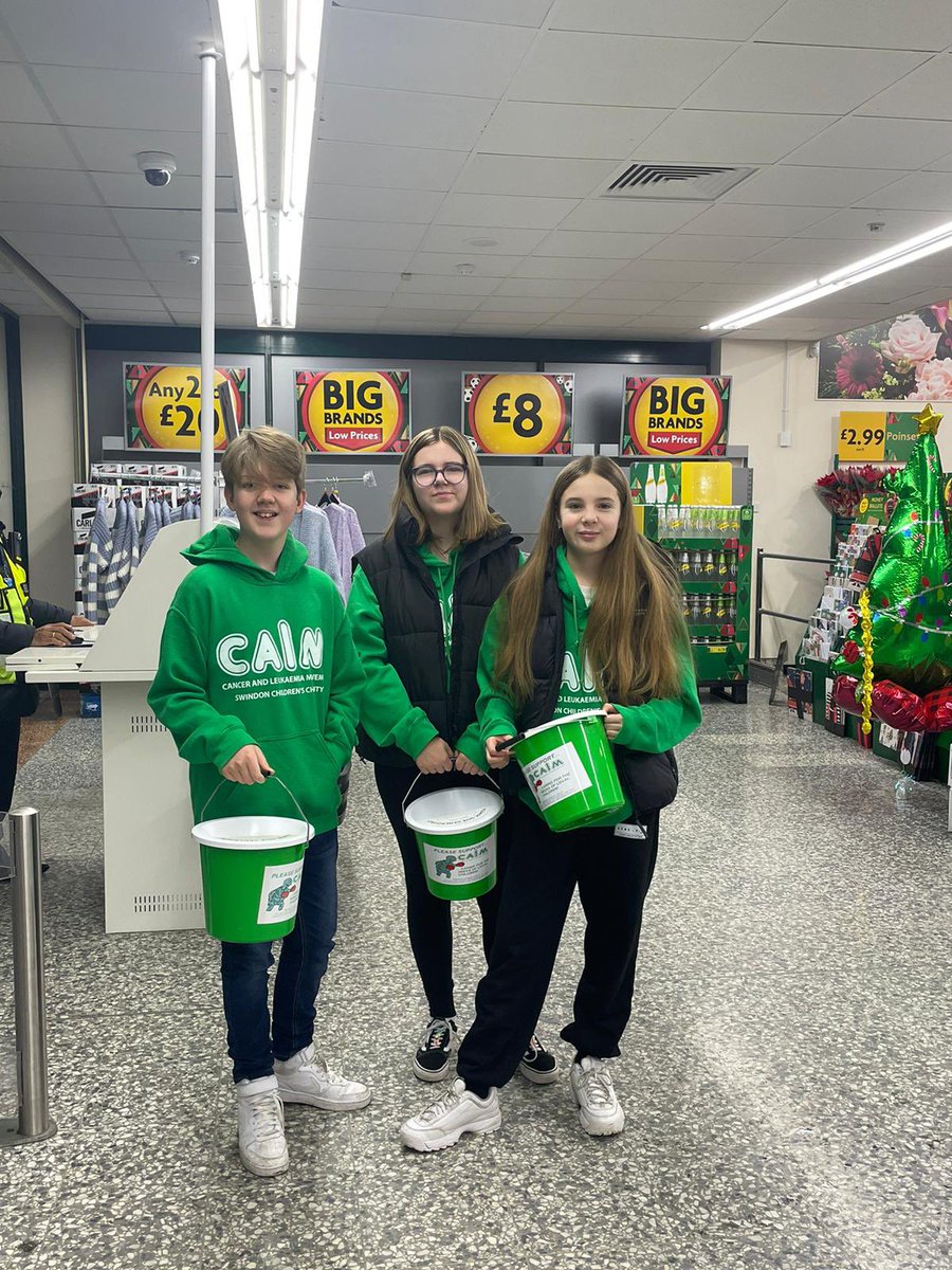 We’re collecting at @Morrisons in Haydon Wick, Swindon today. Come & say hello. We’ll gladly take your spare change 🎄🎅🎗️