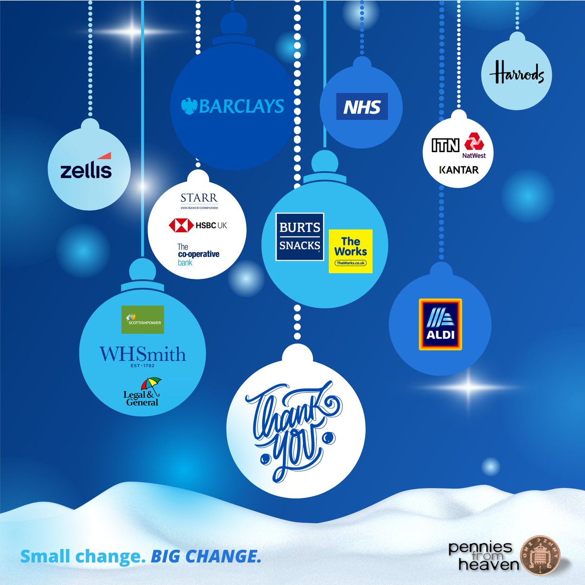 These are just a few of the organisations we would like to extend our huge thanks to this Christmas. 2023 has been a tough year for many, but thanks to you, we have raised more for charity in the last 12 months than ever before. So THANK YOU. Merry Christmas! Love, Kate & team.