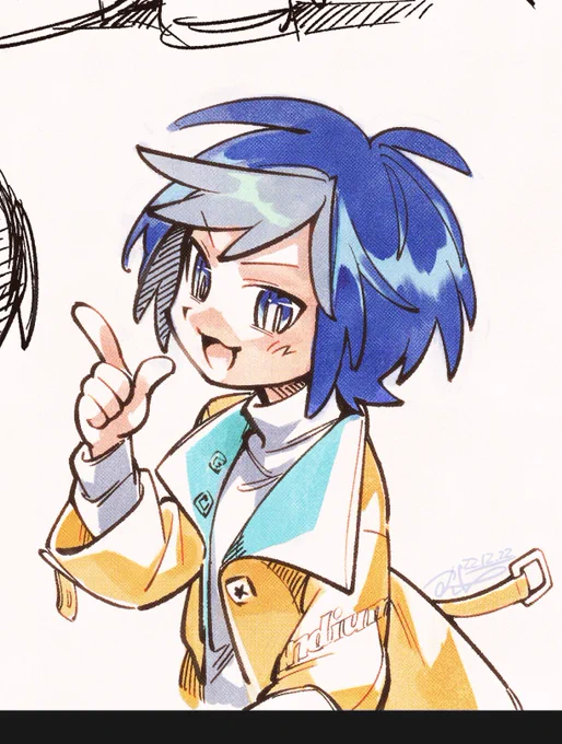不定期にこういうアナログタッチな塗りをしたくなるっていう落書き 