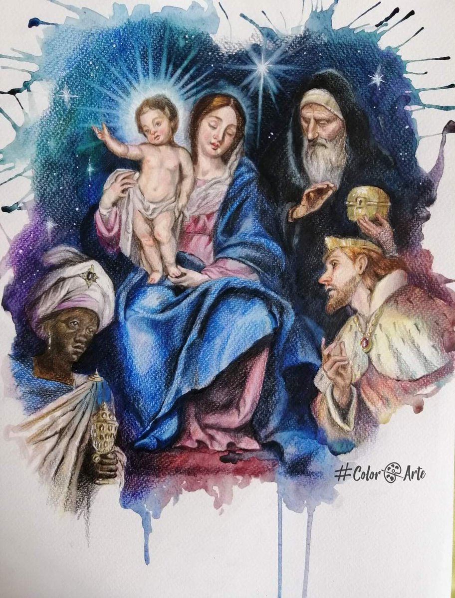 ColorArteML's tweet photo. La @ROCIODEGINES felicita a todos sus hermanos con un dibujo realizado en mi estudio.
Gracias por contar con mi trabajo.
#Navidad #Belén #adoracion #epifania #reyesmagos #estrelladeoriente https://t.co/Pz4zwvADW6