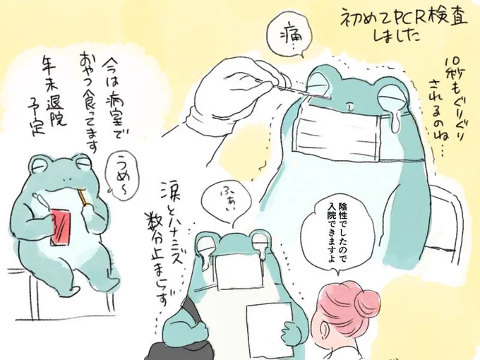 ぜんぜん命に関わる病気じゃなく、具合悪いわけでもないのですが、今日から一週間入院&amp;手術行ってきます💉💊🛏
おやつ美味しいです 