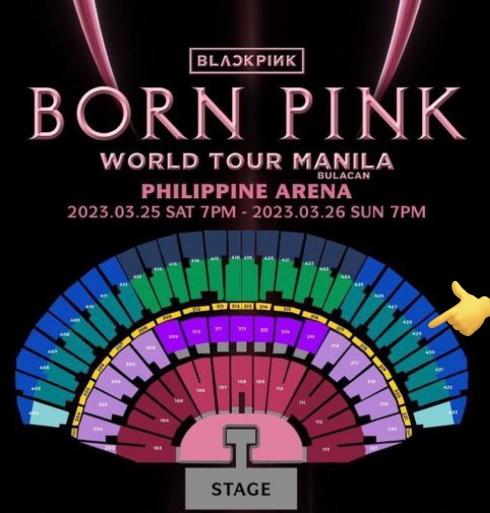 yourchoiceph_'s tweet photo. WTS / LFB 
BLACK PINK BORN PINK IN MANILA/BULACAN DAY 2

(1) UPPER BOX C REGULAR (ubc reg) section 429 row 103
💸 3500
- Hindi pa po nacclaim yung ticket

rfs: conflict of schedule

DM @imnotelai for more deets ~
#BLACKPINKWorldTour2022 🖤💗 https://t.co/QUSliFpIG0
