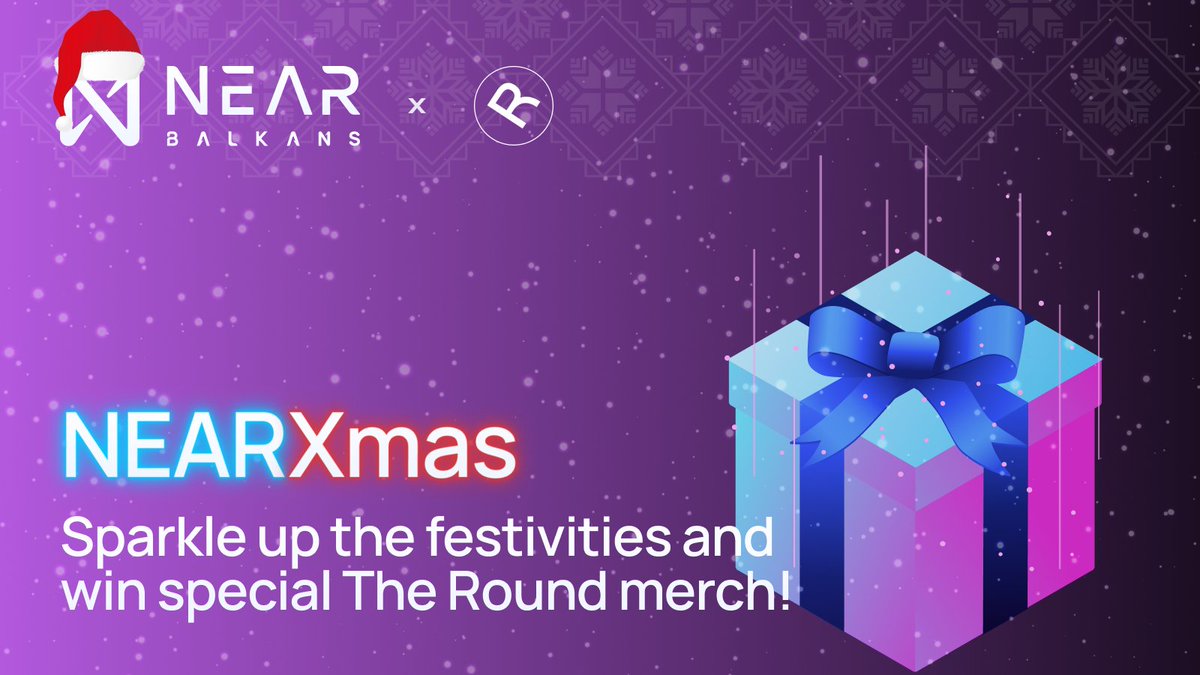 🎁Xmas Giveaway 7/7🎁
Sparkle up the festivities with special The Round merch!
1⃣♥+RT
2⃣ Follow <a href="/TheRoundLive/">The Round</a> &amp; us
3⃣Claim your h00k
bit.ly/Xmas-h00k
4⃣Join us, and in Self-Introduction send your wallet and #NEARXmas 👇
bit.ly/NearDc
 
⏰24h, good luck!

#NEAR