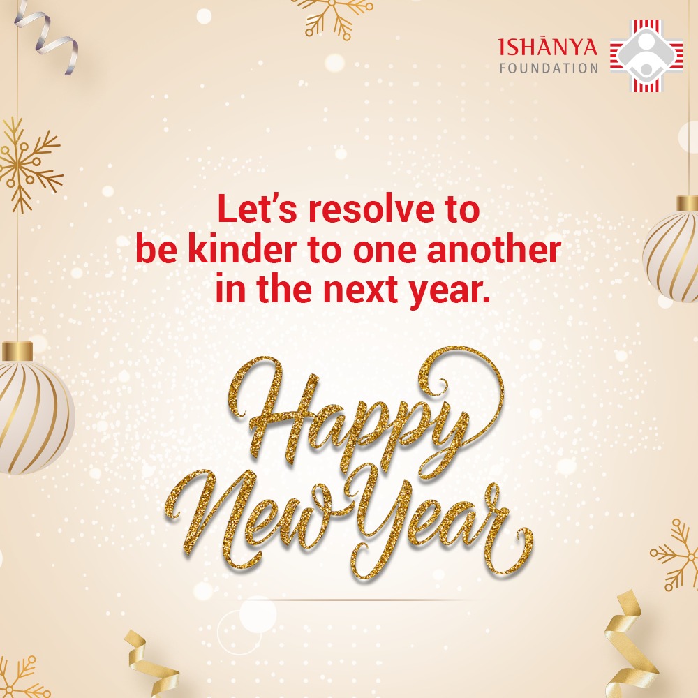 IshanyaF's tweet photo. Be kind to one another. Help anyone you can. Among all your new year resolutions, let this be the one you value the most.

Ishanya Foundation wishes you all a very Happy &amp; Prosperous New Year!

#IshanyaFoundation #Charity #NewYear #HappyNewYear #HNY #2023 #2k23 https://t.co/eZzRlTjf4b