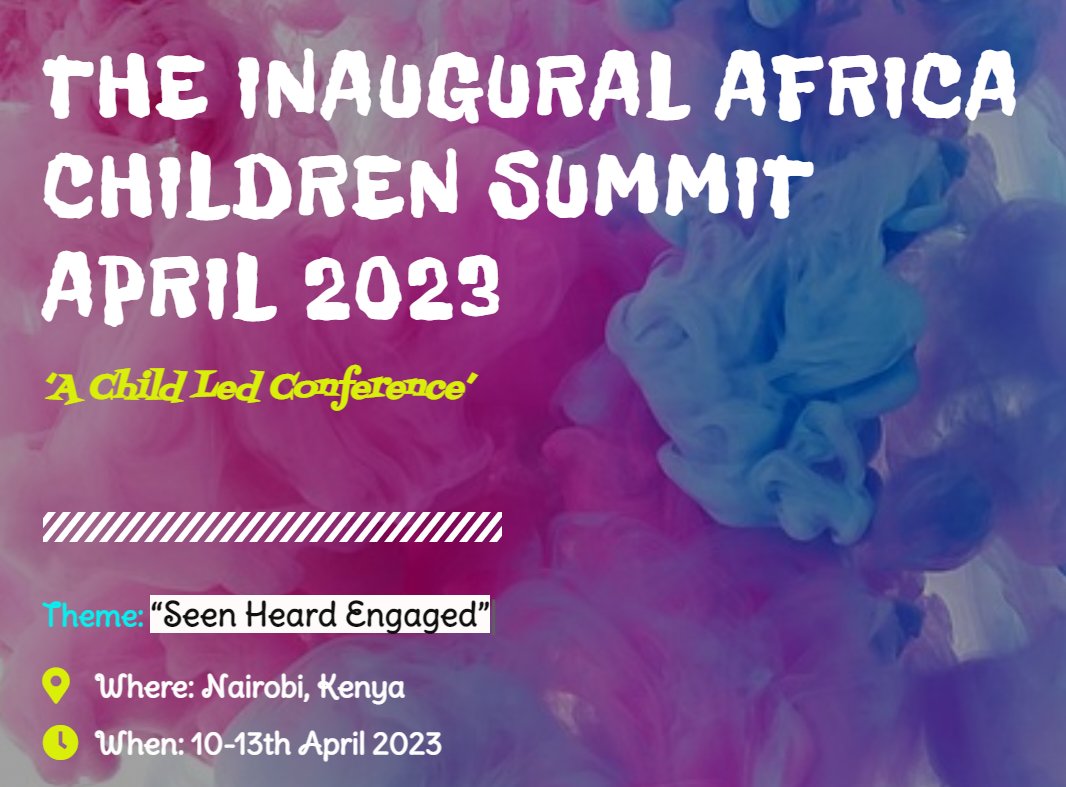 SEEN, HEARD, ENGAGED + LED by children from all of Africa... what an event, a game changer! #UNCRC member <a href="/lexpsy/">Philip D. Jaffé</a> 's son participates and indicates that his father's and other adults' presence are tolerated (but welcome)! <a href="/_heartheirvoice/">ChildrenVoices</a> #childrensrights mtotonews.com/african-childr…