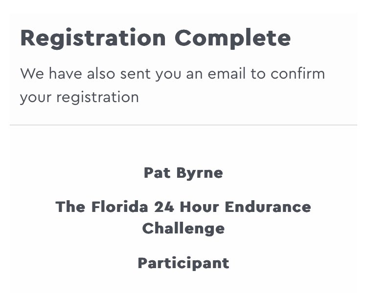 PatByrned's tweet photo. Got myself a Christmas present. First Ultra. 24 Hour Endurance Challenge at Florida Manor, Co. Down. Anyone fancy joining me? #24HourRun https://t.co/QFQTEBxEvb