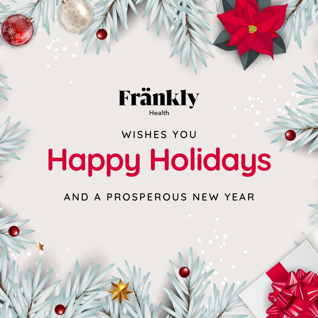FranklyHealth's tweet photo. We wish you a wonderful Festive Season and a prosperous New Year!

#christmas #christmastree #xmas #merrychristmas #love #christmastime #newyear #2023 #franklyhealth #behappy #bewell https://t.co/DPFKwLmPsZ