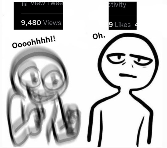 now I get to see how many ppl ignored my art posts 😮‍💨 
