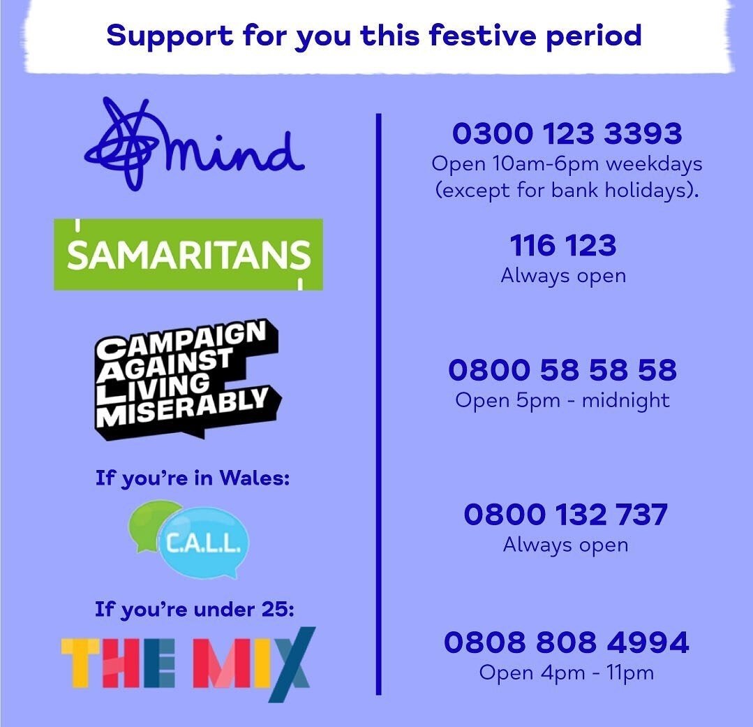 For anyone who might be struggling, please know you are not as alone as you might feel right now. There is support out there if you need. Please share so as many people as possible will know they are not alone right now