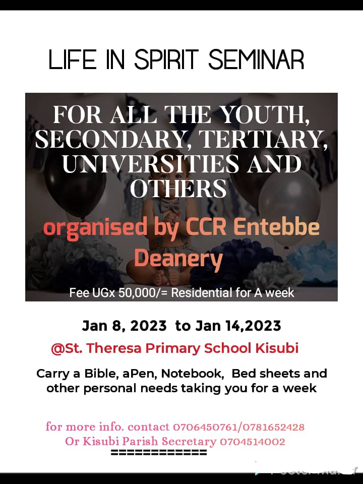 LIFE IN SPIRIT SEMINAR FOR ALL THE YOUTH