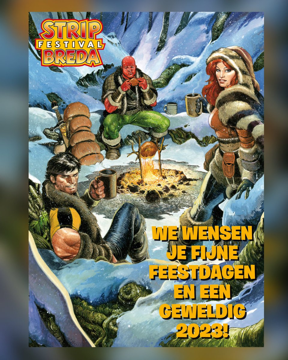 Stripfestival Breda was dankzij jullie na 2 jaar afwezigheid een succes. We wensen iedereen hierbij prettige feestdagen en een geweldig 2023.