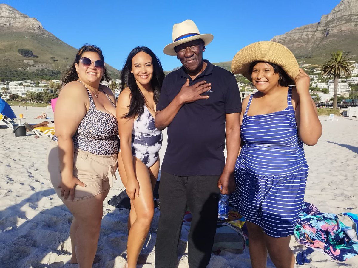 timmy_nator's tweet photo. A day out with the ladies and WHO DO WE MEET without his swimming costume? Minister of Police, Hnr Bheki Cele. Let’s normalise ministerial speedos! #SouthAfrica #ANC #bhekicele #police #CapeTown #beach #speedo #decembering #SAPS https://t.co/ctnxovlDE1
