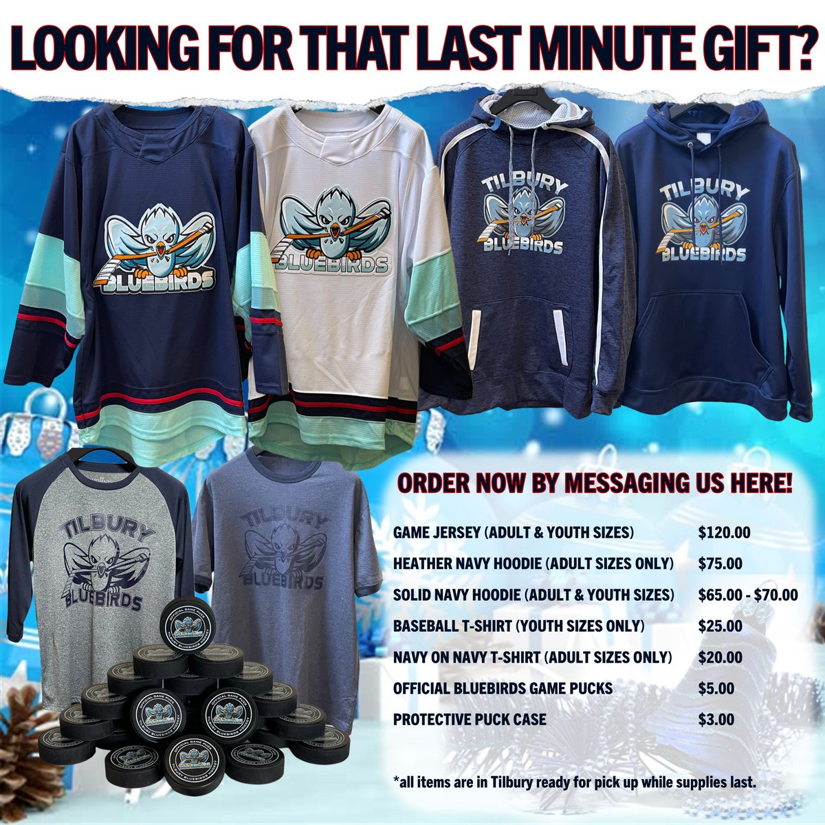 Not done your Christmas shopping? We’ve got you covered! Inbox us for available sizes!!!

Merry Christmas!