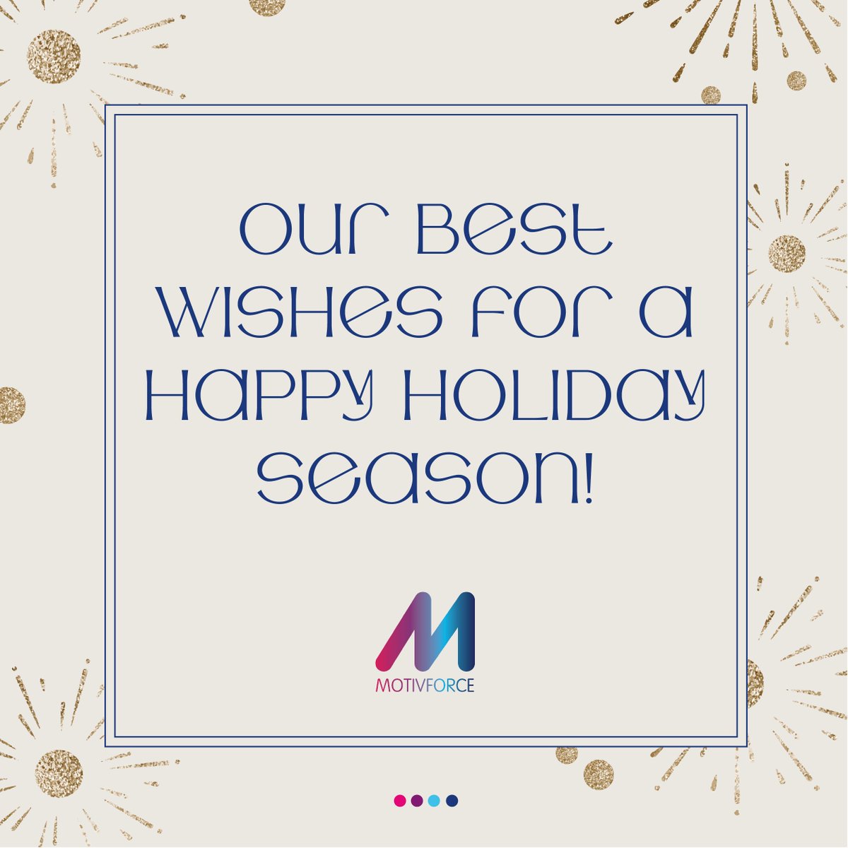Seasons Greetings. Wishing all those celebrating the Holiday Season a very happy and peaceful time from all of us at Motivforce!🎄🎁