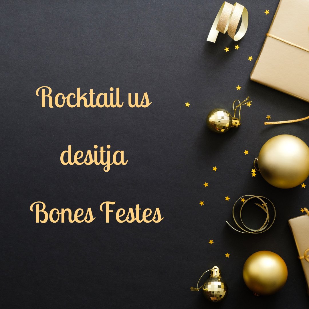 L'Equip de Rocktail us desitja unes molt bones festes de Nadal! 🎄

#Rocktail #llum #so #producció #Nadal #BonesFestes #BonNadal