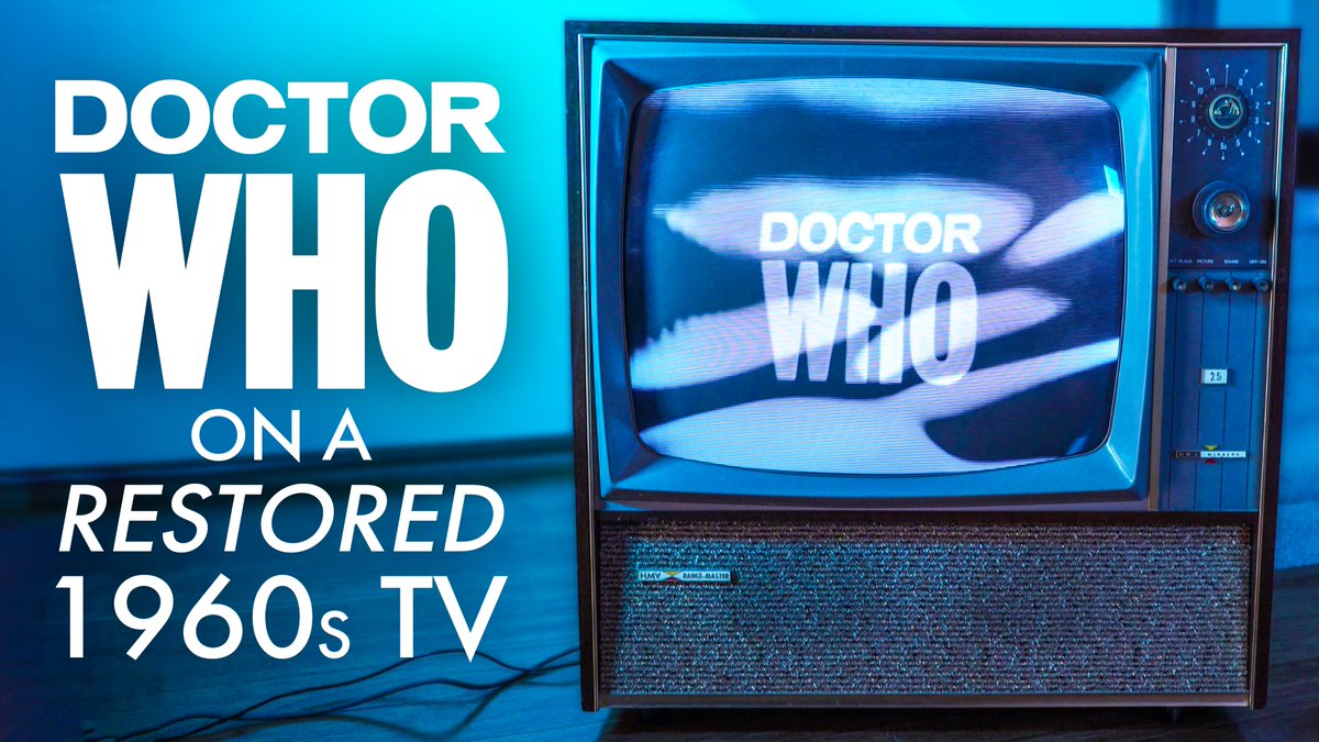 NEW VIDEO: Doctor Who on a Restored 1960s TV! 📺 Today, I discuss how I found this HMV Windsor TV, how it was restored, and how I'm using modern tech on such an old TV set! Watch here: youtu.be/gZTNnkYKoFo