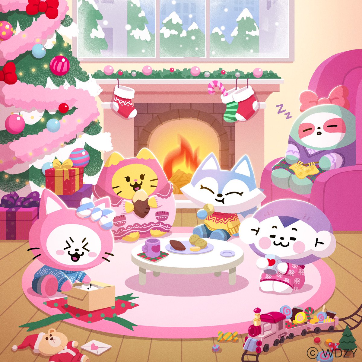 can't forget to wear ugly sweaters for the holidays!🎄
what are your holiday gift ideas, MIDZY?🎁💖

#happyholidays #holidaygifts #uglysweaters  #ITZY #MIDZY #WDZY #HATT #LYA #TUK #CHUNGEE #CABBIT #MOONGGAE #LINEFRIENDS