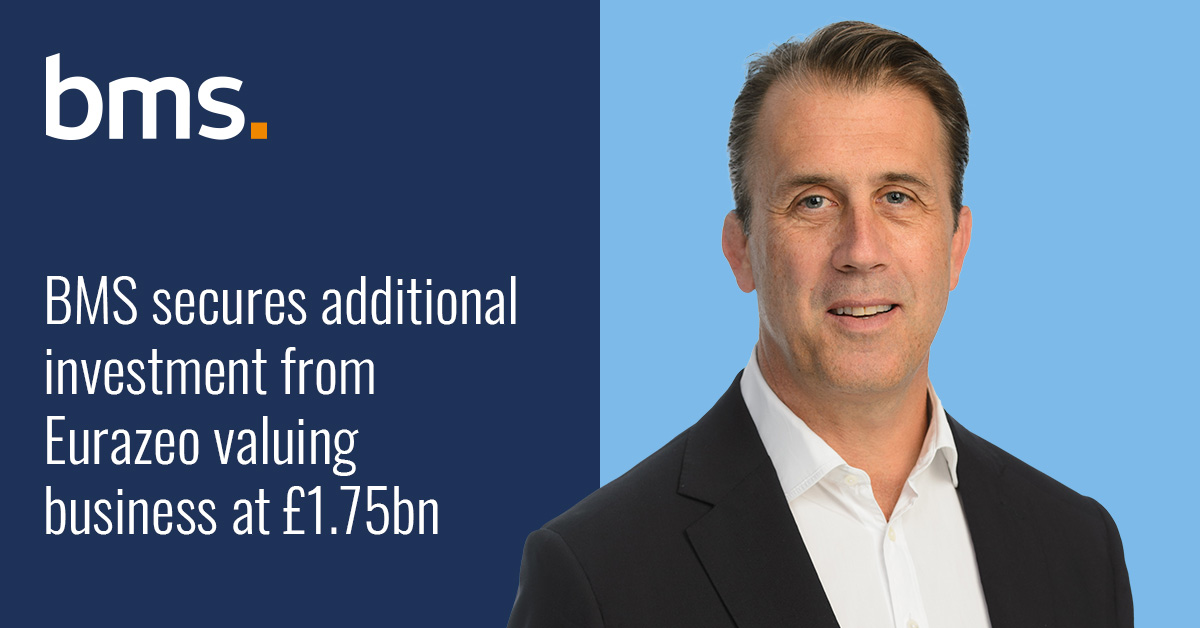 We are delighted to announce that BMS Group has entered into a definitive agreement with <a href="/eurazeo/">Eurazeo</a>  for an additional investment in the business. 

To find out more click: bit.ly/3jrWalO