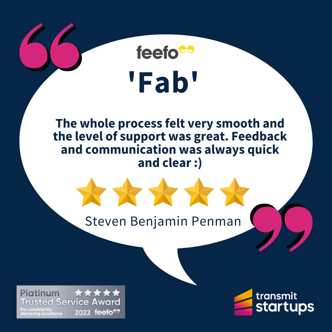 We try our hardest to be responsive and helpful while you're setting up your business and offer ongoing support (if needed) while you navigate your business journey. 

Start yours: transmitstartups.co.uk