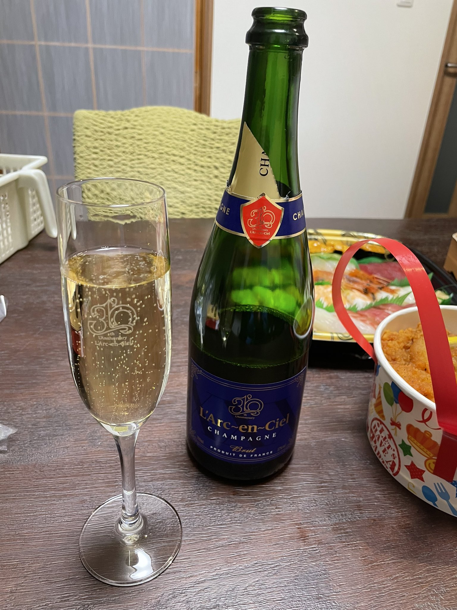 ラルクアンシエル　30th限定Champagne (グラスのみ) ミュージシャン 【超特価sale開催】