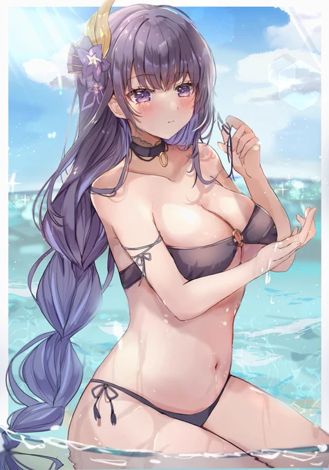 #くそ寒いので水着絵を貼る影ちゃん! 