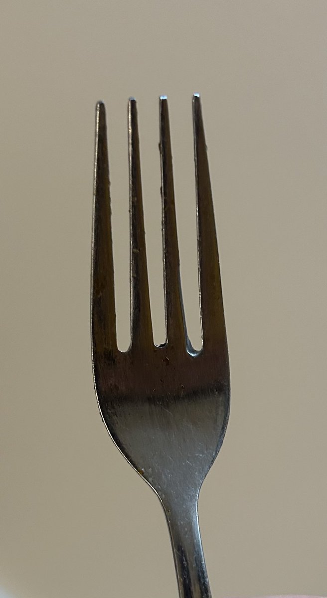 I’ve had these forks for about a decade, and only now that I’m part way through my meal, I notice one of the prongs is not right. I now can’t use this fork, and have to check all the other forks, and probably replace a lot of forks. Thanks for attending my neurodivergent Ted Talk